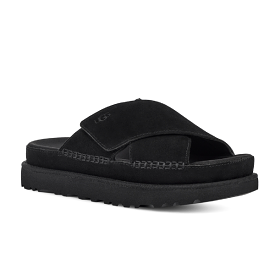 UGG Women's Black Goldenstar Cross Slide