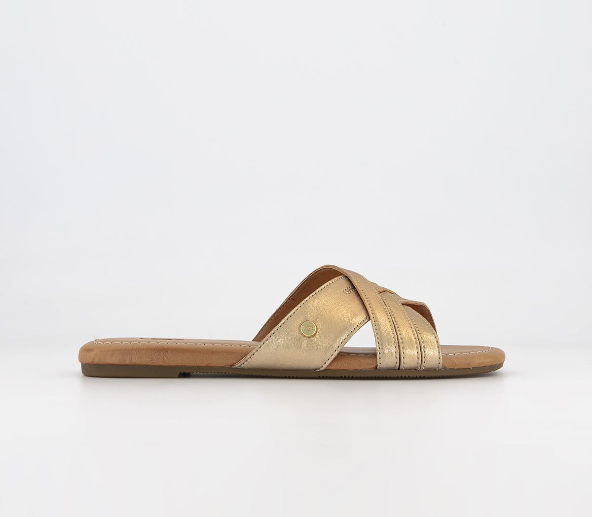 UGG Women's Kenleigh Slides - Gold Metallic.