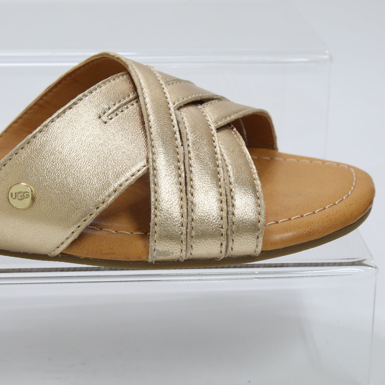 UGG Women's Kenleigh Slides - Gold Metallic.