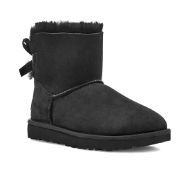 UGG Women's Mini Bailey Bow II Black - Best Price, Free Shipping!