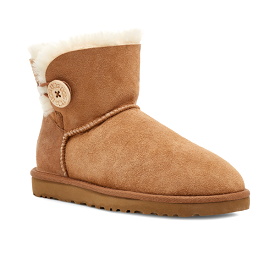 UGG Women's Mini Bailey Button II Chestnut boots