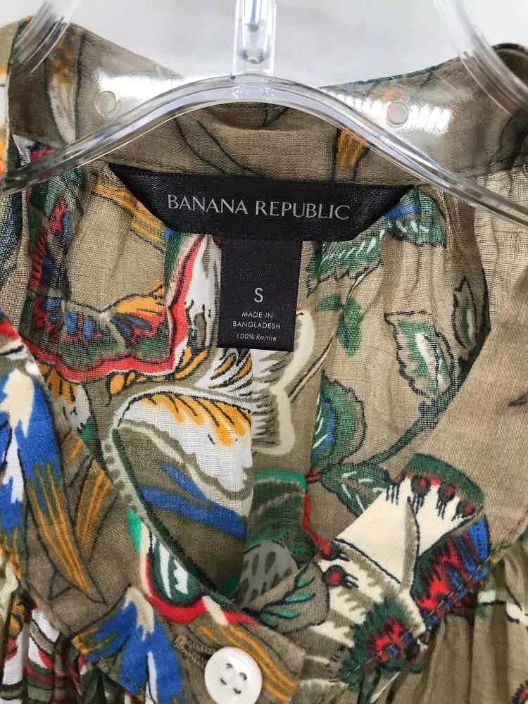 Used Banana Republic Green Blouse - Size Small