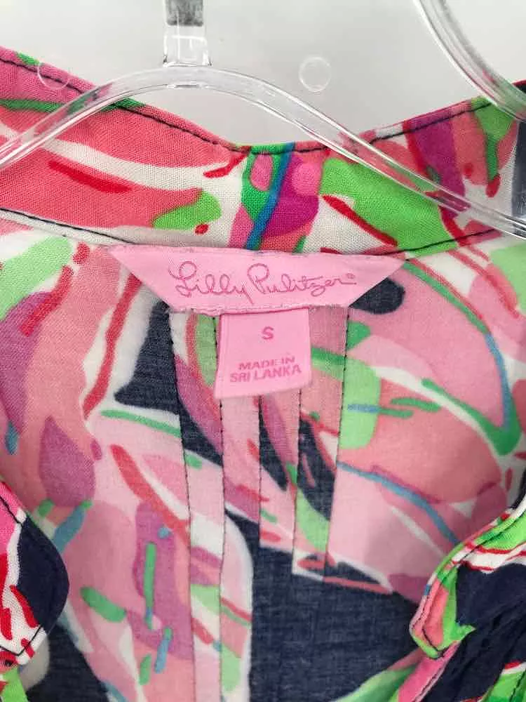 Used Lilly Pulitzer Pink Small Blouse - Shop Now