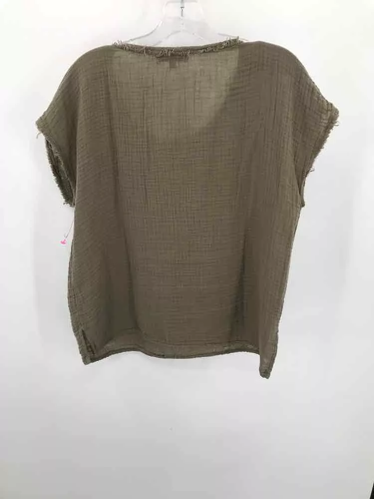 Used Michael Stars Green Small Blouse