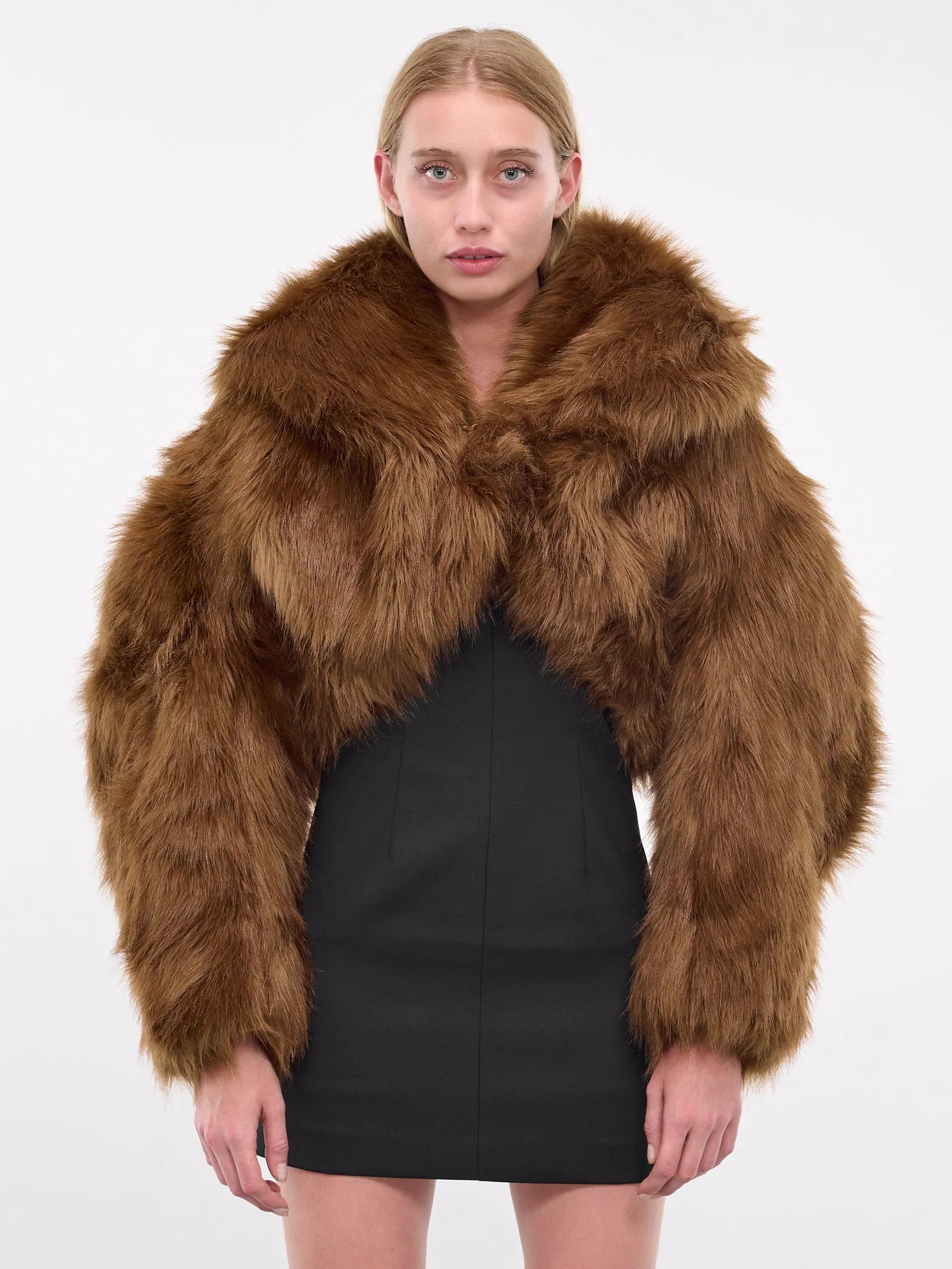 Vicinity Cropped Fur Jacket (ES2224TR-TROUT)