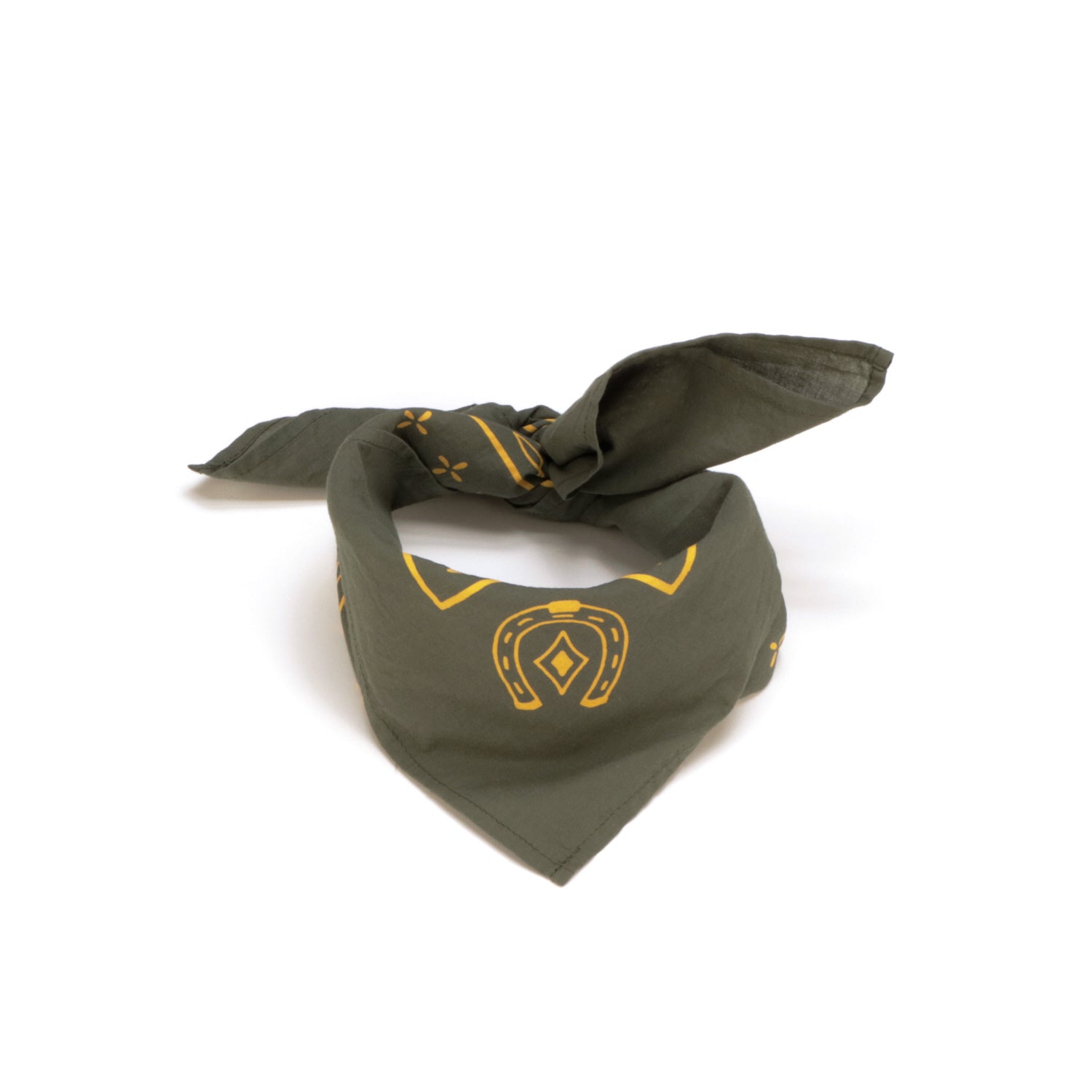 Olive Western Bandana