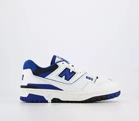 White Blue Black Trainers - New Balance BB550