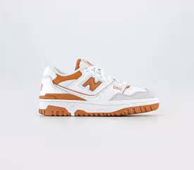 White Orange Grey Trainers - New Balance BB550