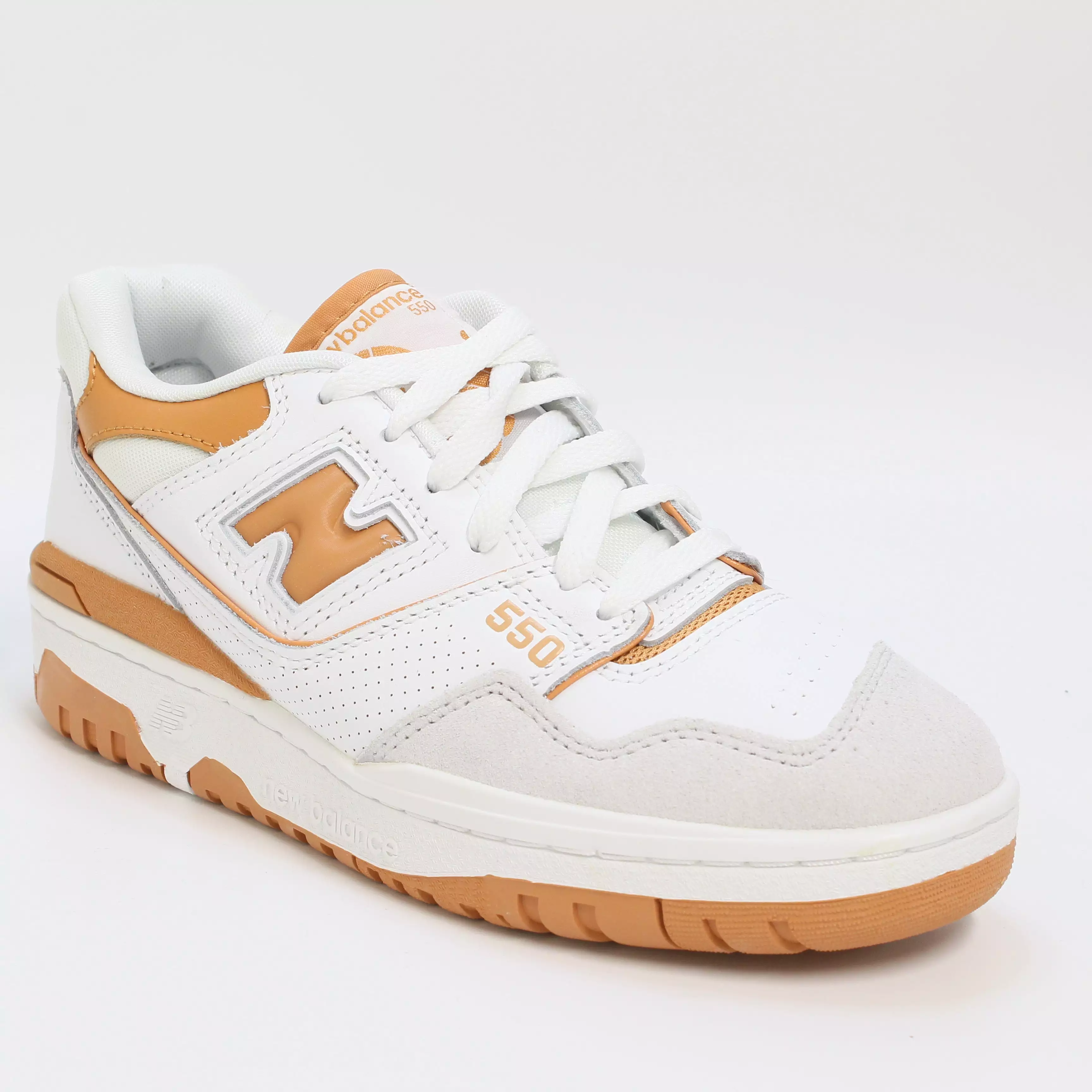 White Orange Grey Trainers - New Balance BB550