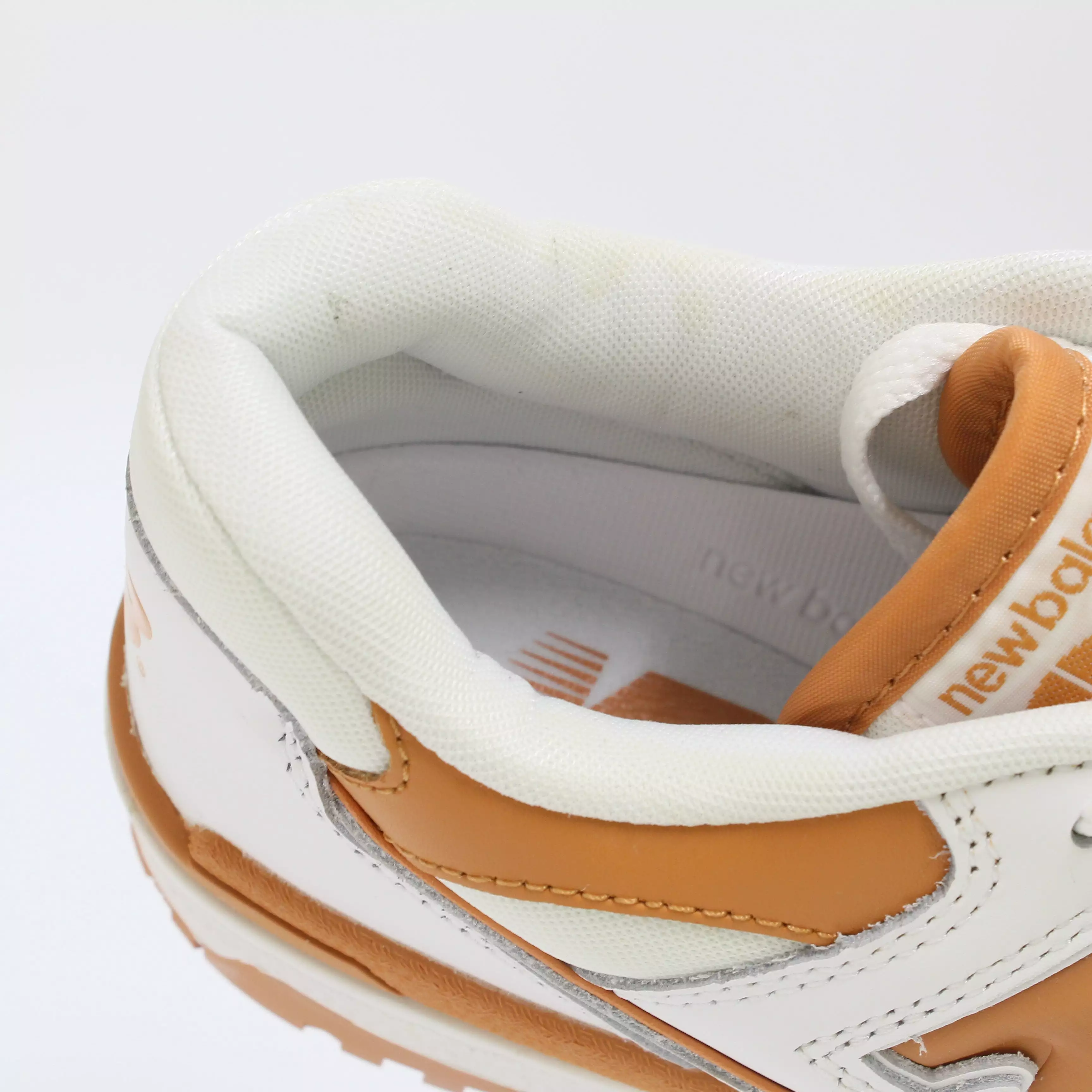 White Orange Grey Trainers - New Balance BB550