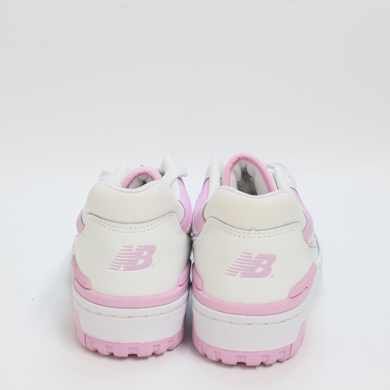 White Pink New Balance BB550 Trainers