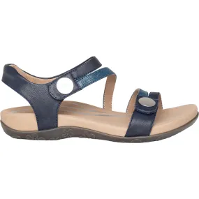 Women Aetrex Jess Navy Synthetic