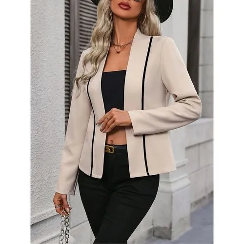 Women's Elegant Streetwear Solid Color Placket Blazer Blazer