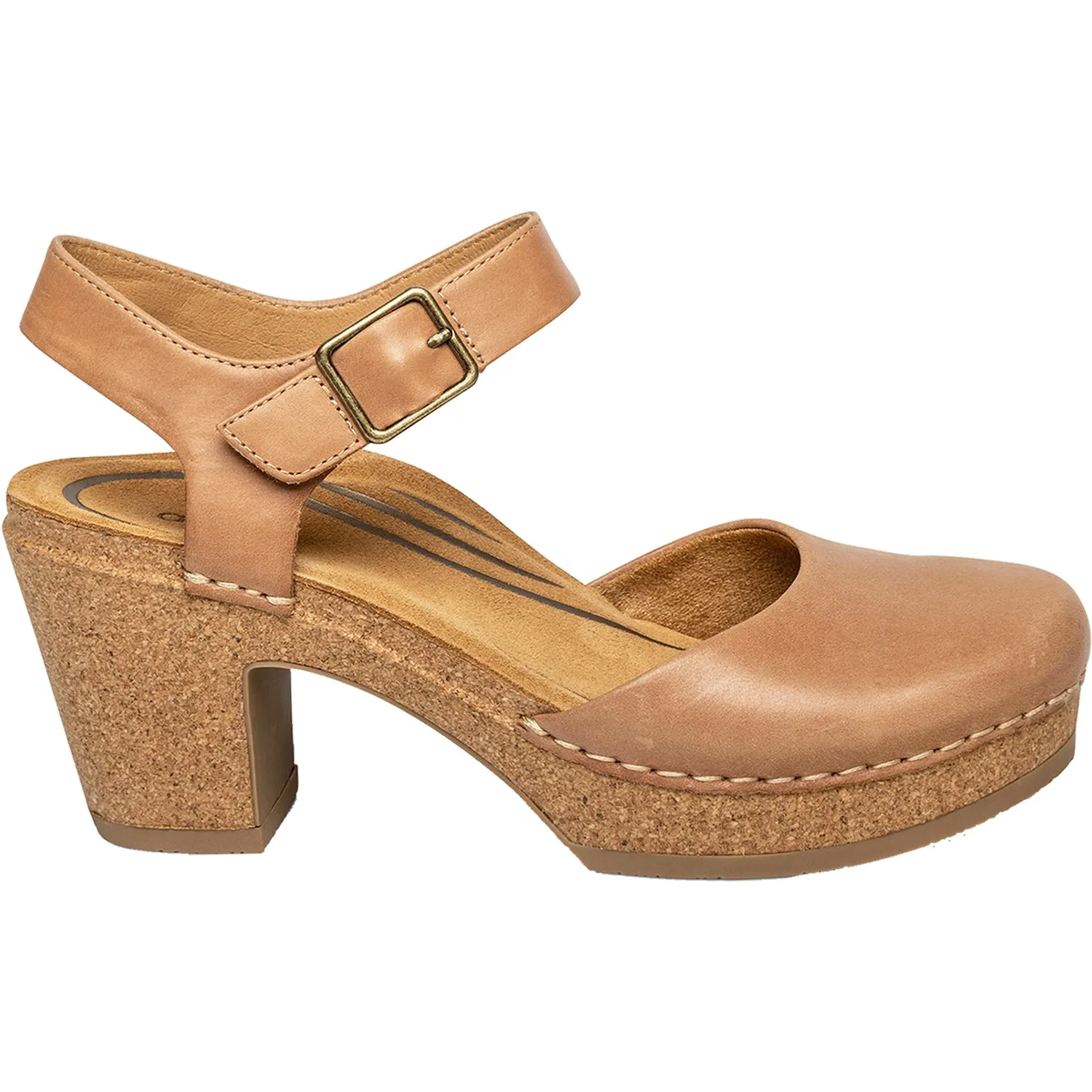 Womens Aetrex Finley Camel Leather