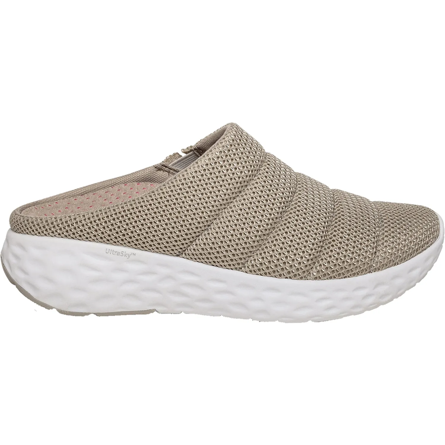 Womens Aetrex Harley Taupe Mesh