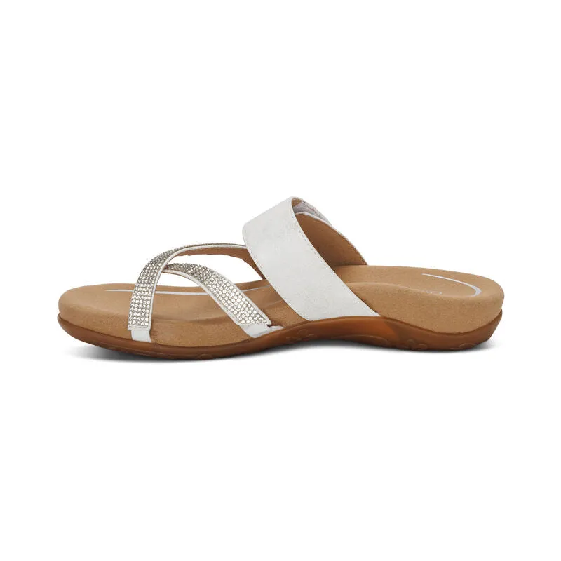 Women's Aetrex Izzy Slide Sandal With Adjustable Straps