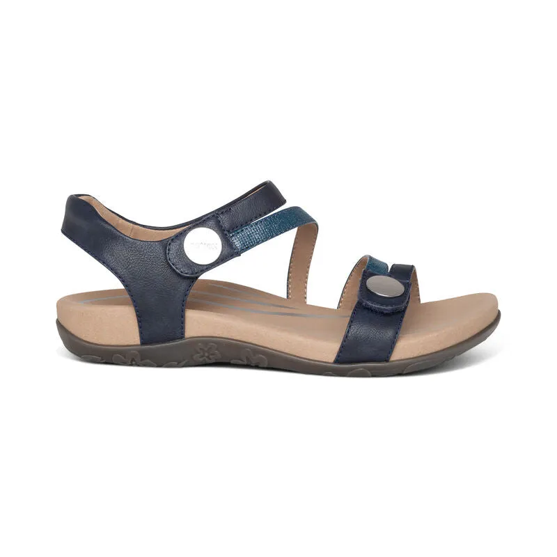 Women's Aetrex Jess Adjustable Quarter Strap Sandal