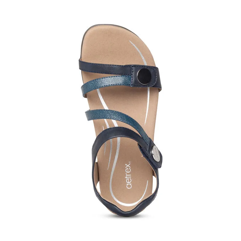 Women's Aetrex Jess Adjustable Quarter Strap Sandal