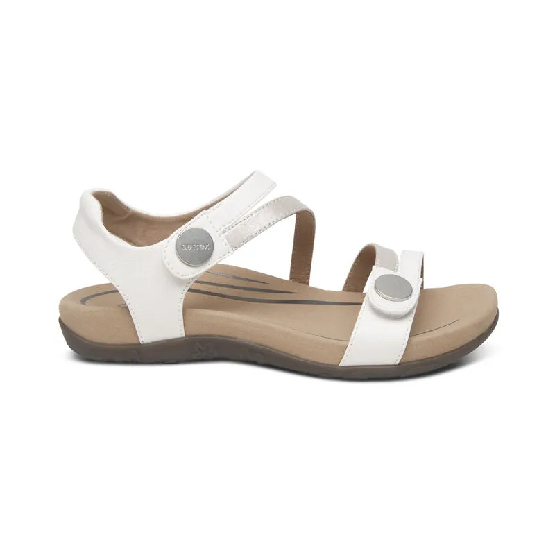 Women's Aetrex Jess Adjustable Quarter Strap Sandal