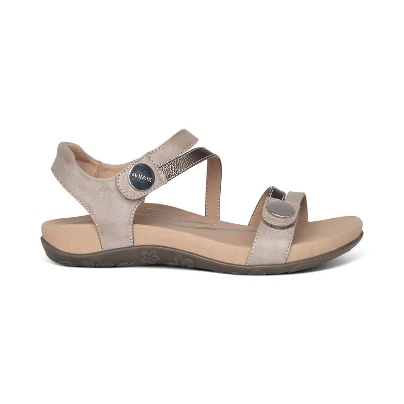 Women's Aetrex Jess Adjustable Quarter Strap Sandal