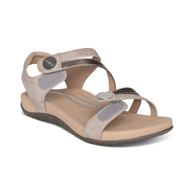 Women's Aetrex Jess Adjustable Quarter Strap Sandal