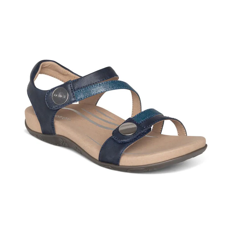 Women's Aetrex Jess Adjustable Quarter Strap Sandal