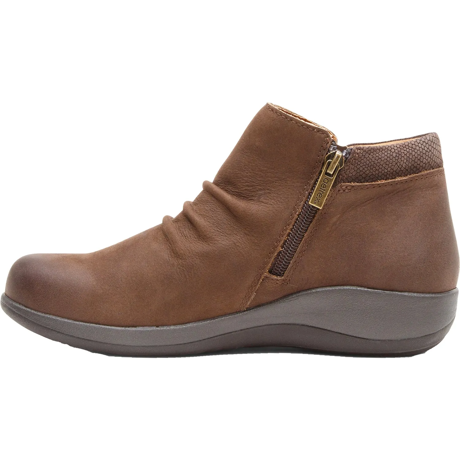 Women's Aetrex Luna Dark Earth Nubuck