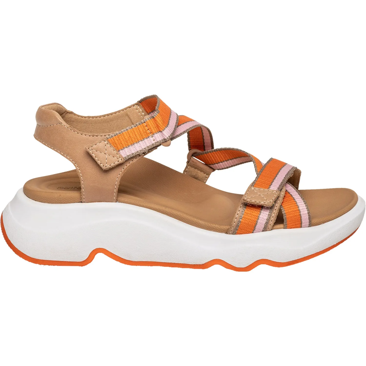 Women's Aetrex Marz Camel Fabric Footwear