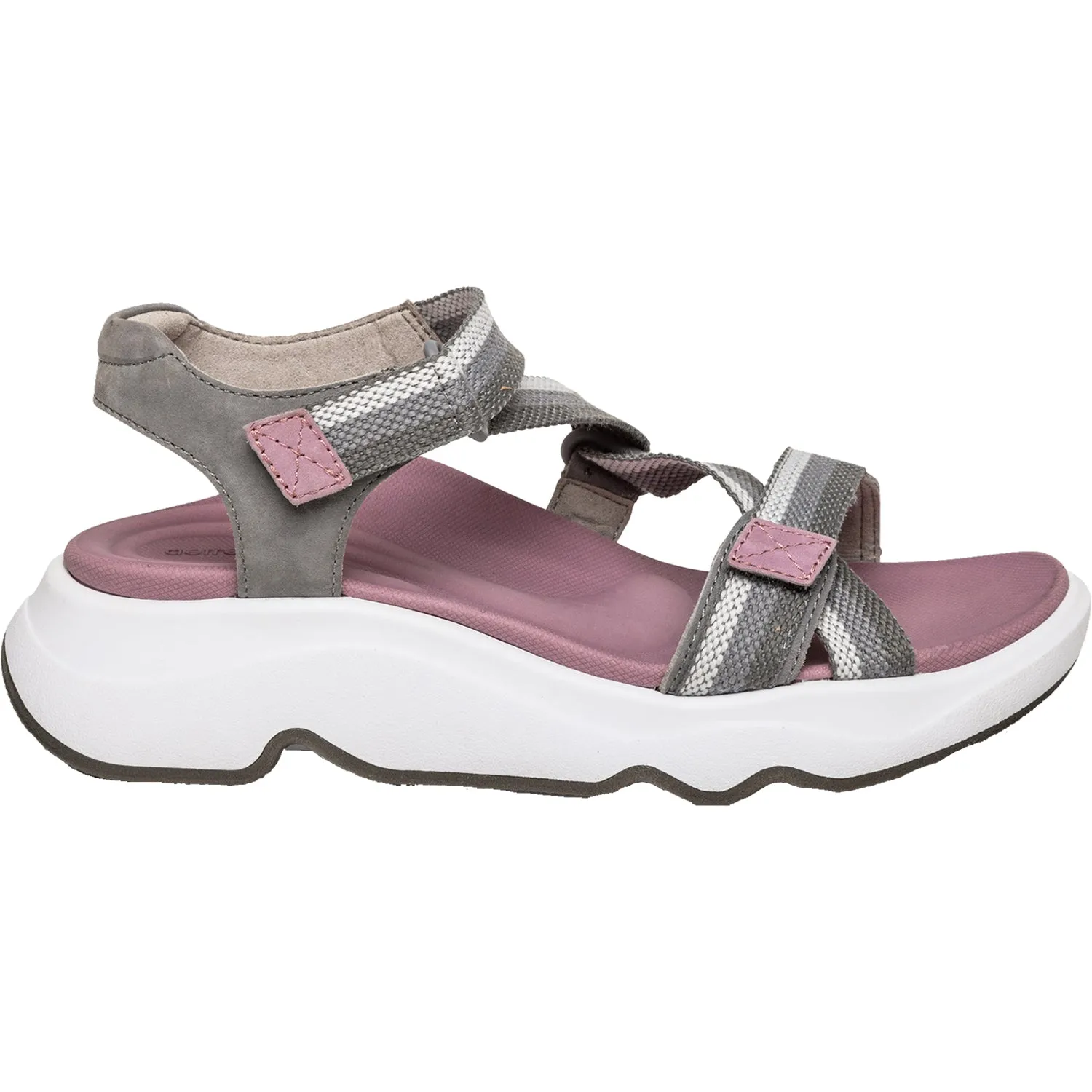 Women's Aetrex Marz Grey Fabric Shoes