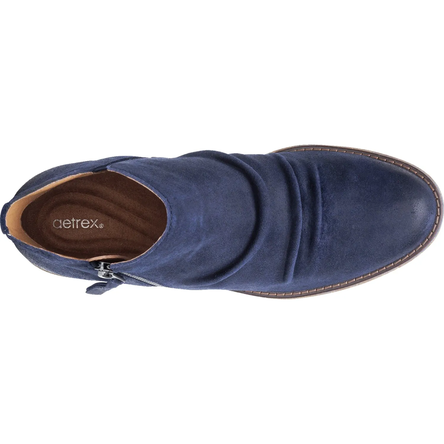 Women's Aetrex Mila Navy Suede