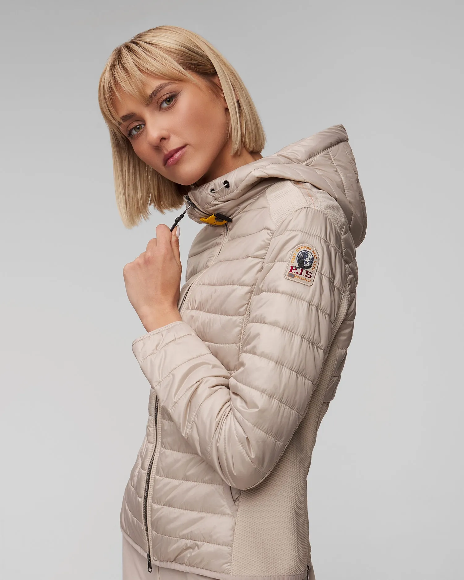 Women's Beige Parajumpers Kym 24smpwhywu33-693 Jacket