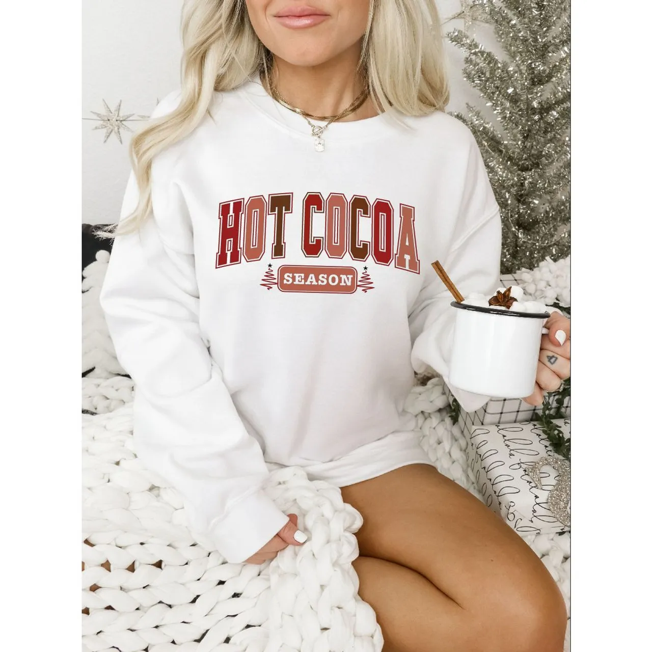 Women's Hot Cocoa Season Graphic Sweater