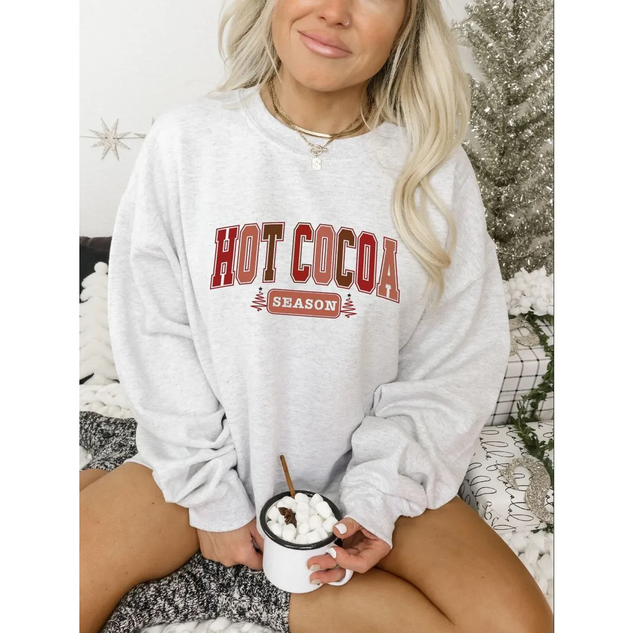 Women's Hot Cocoa Season Graphic Sweater