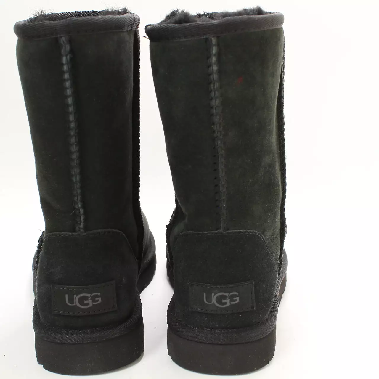 UGG Classic Short II Boot - Black Suede - UK Size 3