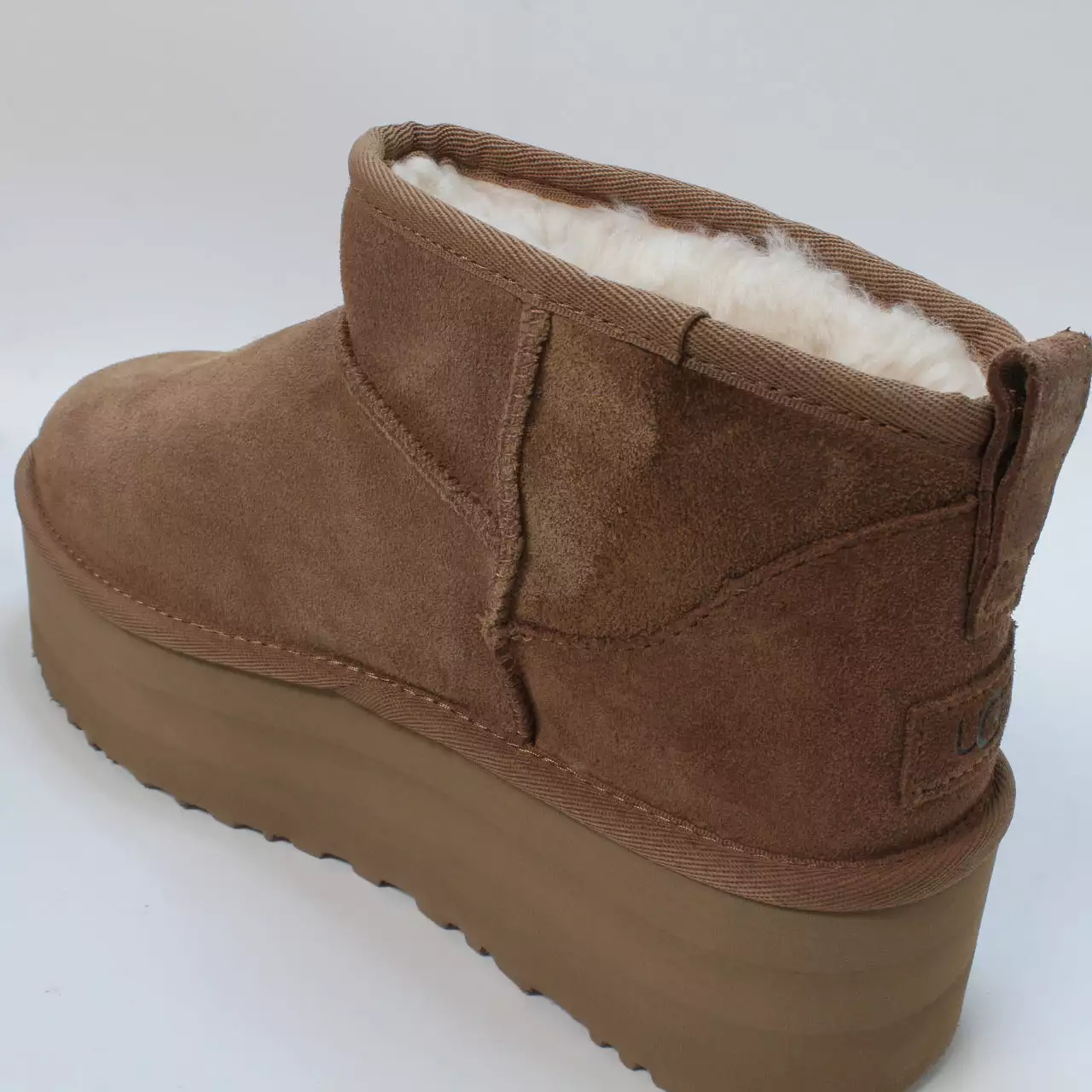 Womens UGG Classic Ultra Mini Platform Chestnut Size 6 - UK