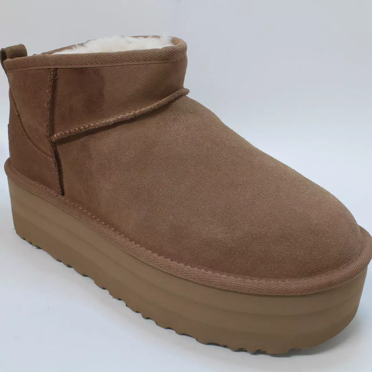 Womens UGG Classic Ultra Mini Platform Chestnut Size 6