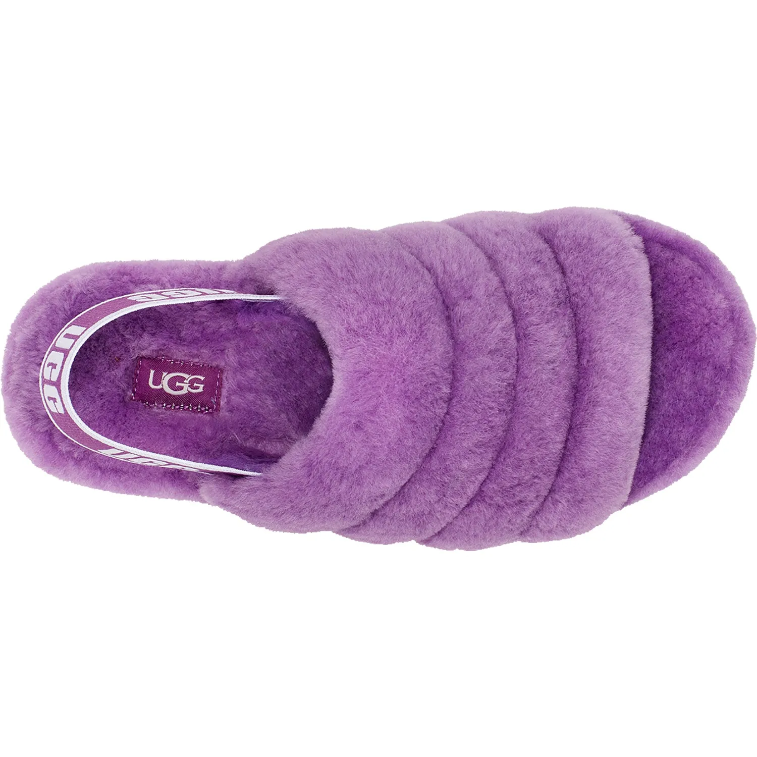 Women's UGG Fluff Yeah Slide Purple Sky Sheepskin