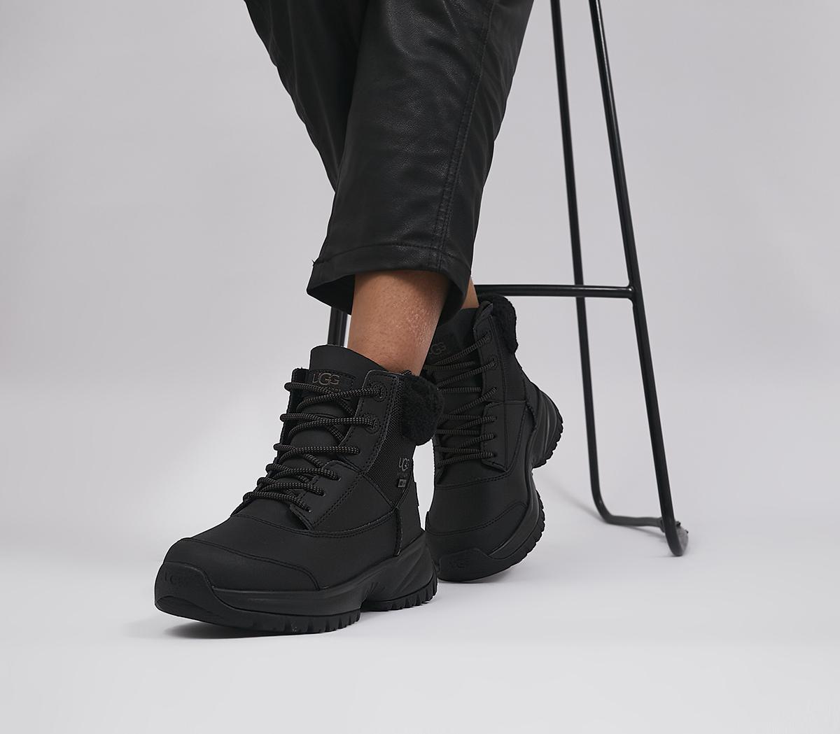 Women's UGG Yose Fluff V2 Boots - Black | Shop Now