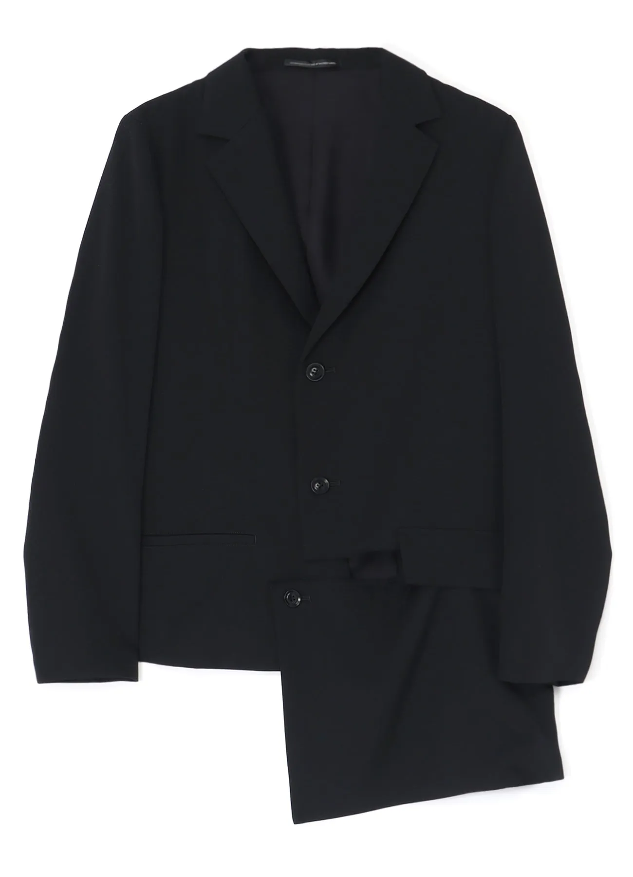 Wool Gabardine Left Slit Detail Jacket