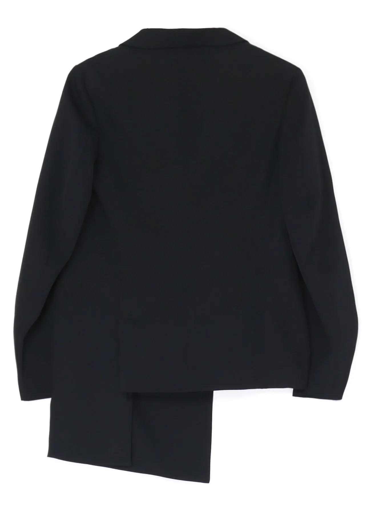 Wool Gabardine Left Slit Detail Jacket