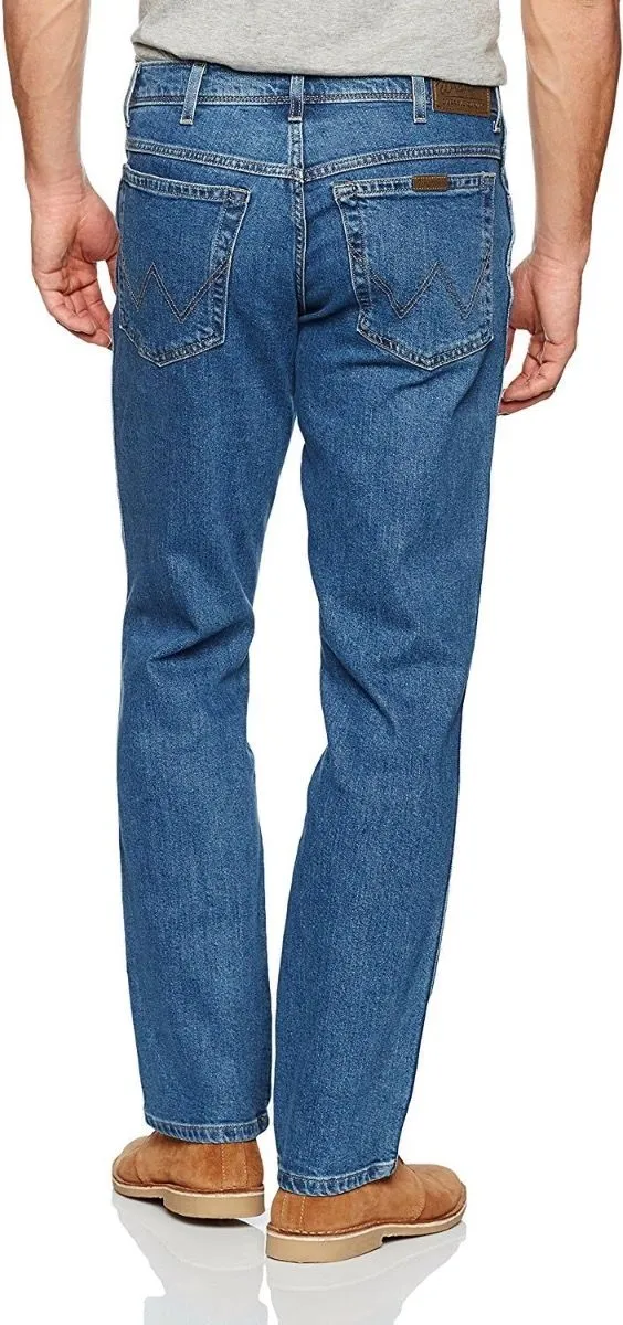 Wrangler Durable Stretch Denim Jeans Classic Blue