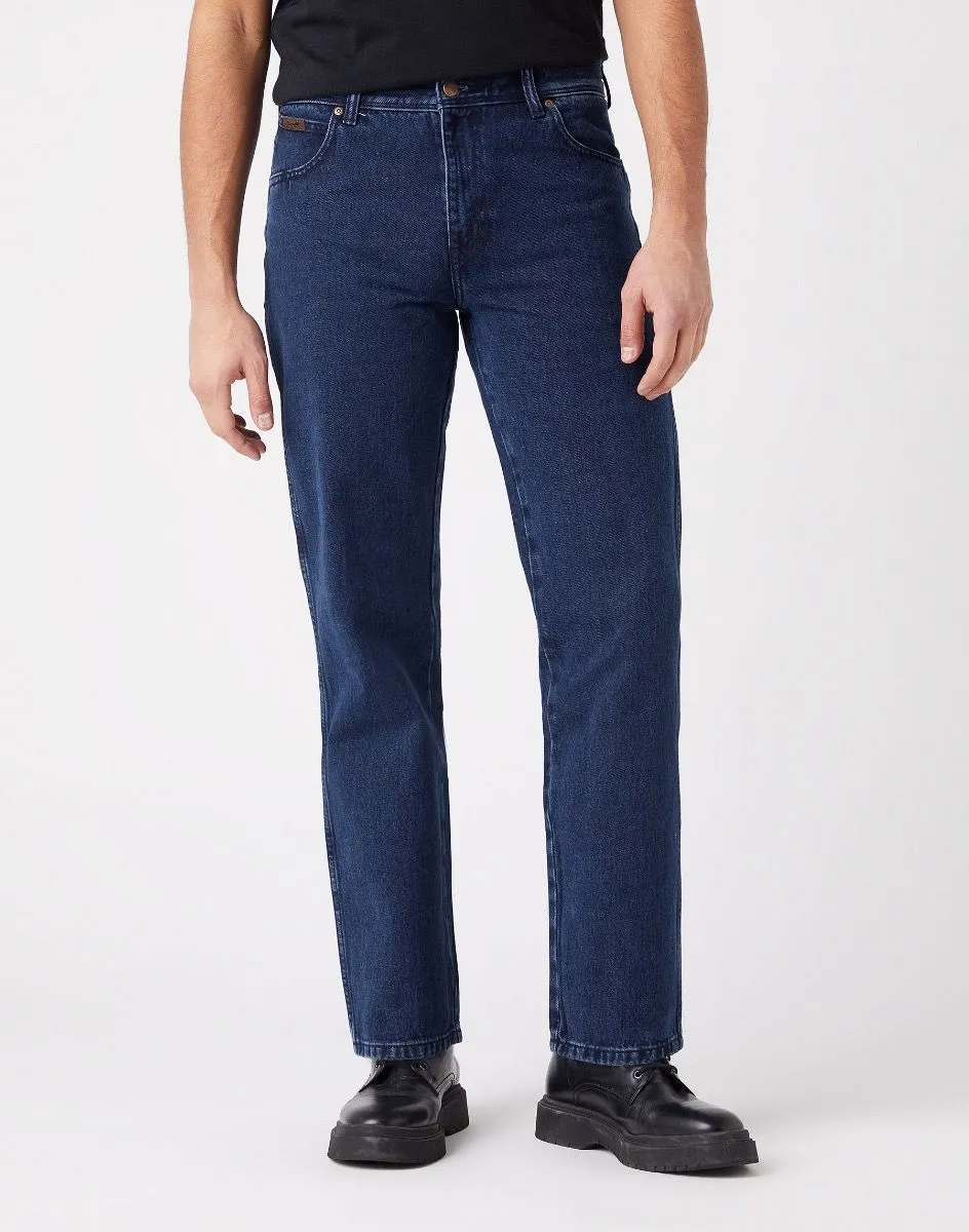 Wrangler Texas Denim Jeans in CoalBlue Stone